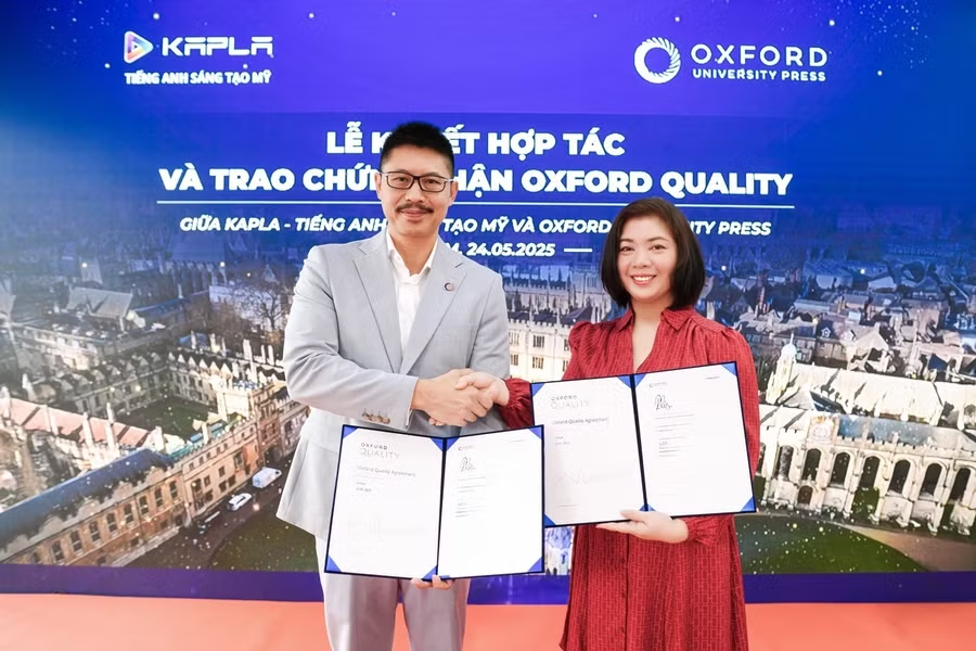 Dân Trí – Oxford University Press trao chứng nhận Oxford Quality cho Kapla