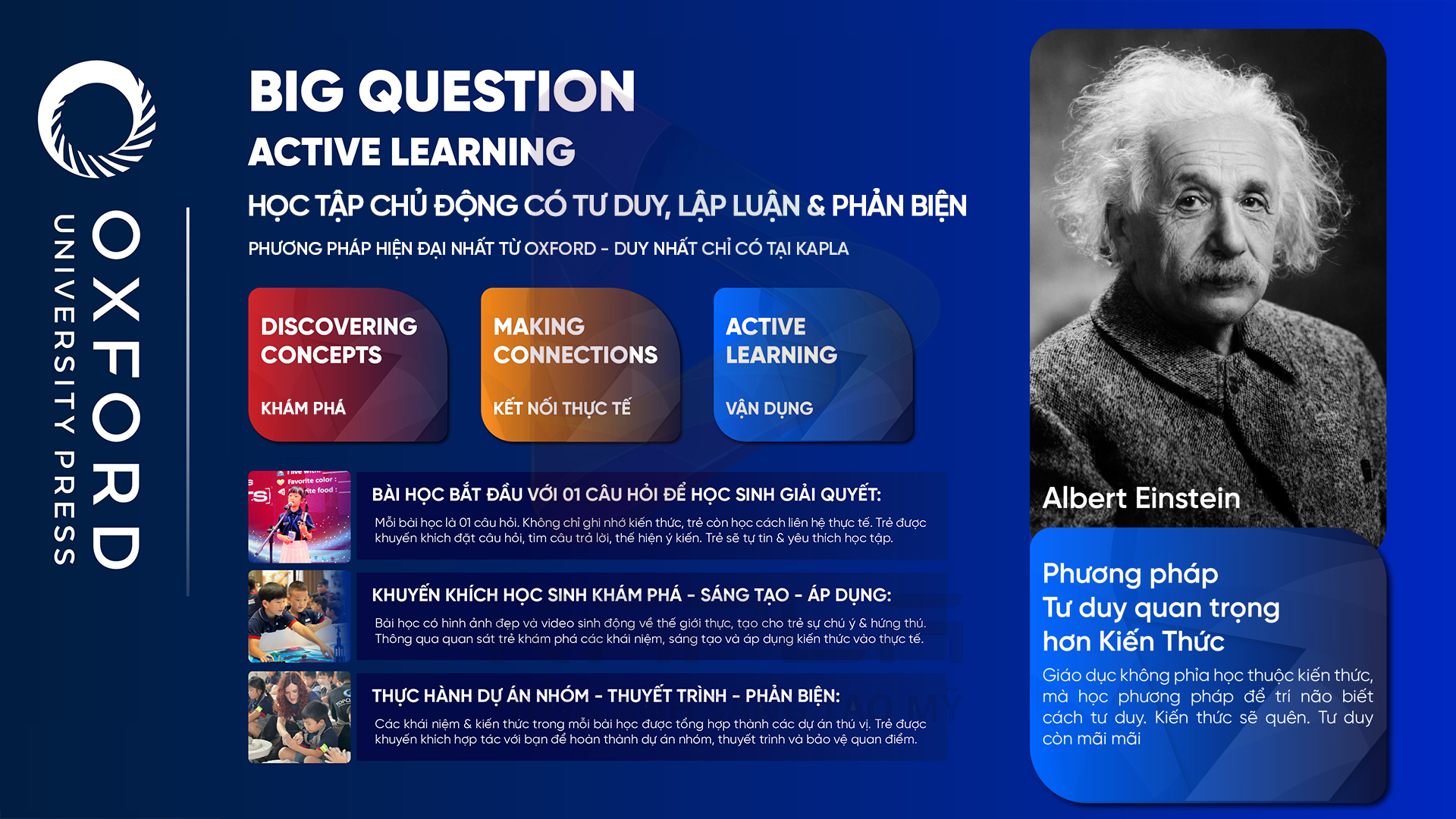 Kapla Tiếng Anh Sáng Tạo Mỹ - Big Question Active Learning: Phương pháp học tập chủ động chuẩn Oxford